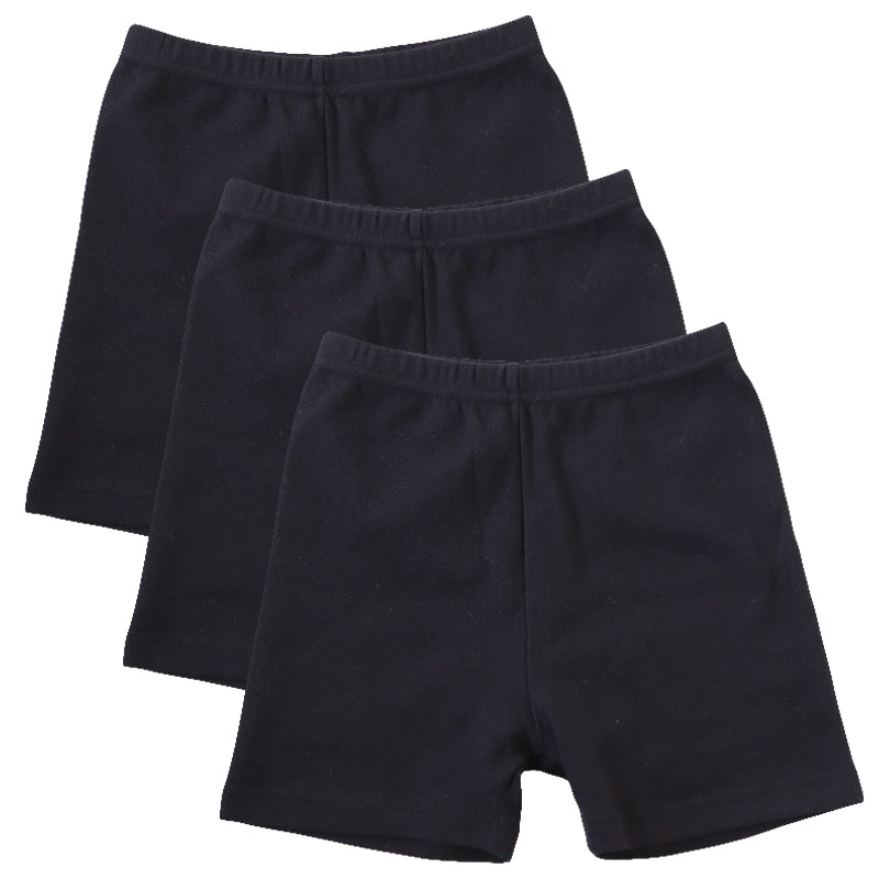 3枚セット】スパッツ 一分丈 キッズ 黒 レギンス 100cm～160cm (一分丈