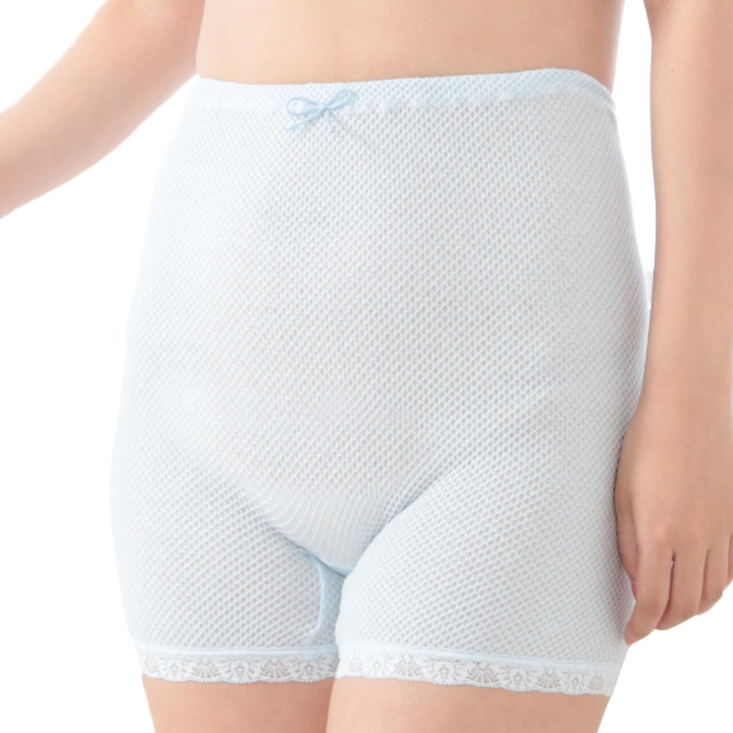 レディース コットン ショーツ 3分丈 3色組 M～LL (深ばき 下着 綿 3枚 セット 日本製 丈長 インナー 伸びる おなか すっぽり 楽 M L LL)