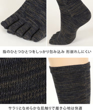 画像をギャラリービューアに読み込む, 5本指靴下 ハイソックス レディース 22-24cm (5本指ソックス 五本指 ソックス 女性 22cm 23cm 日本製 丈夫 カラフル) (在庫限り)
