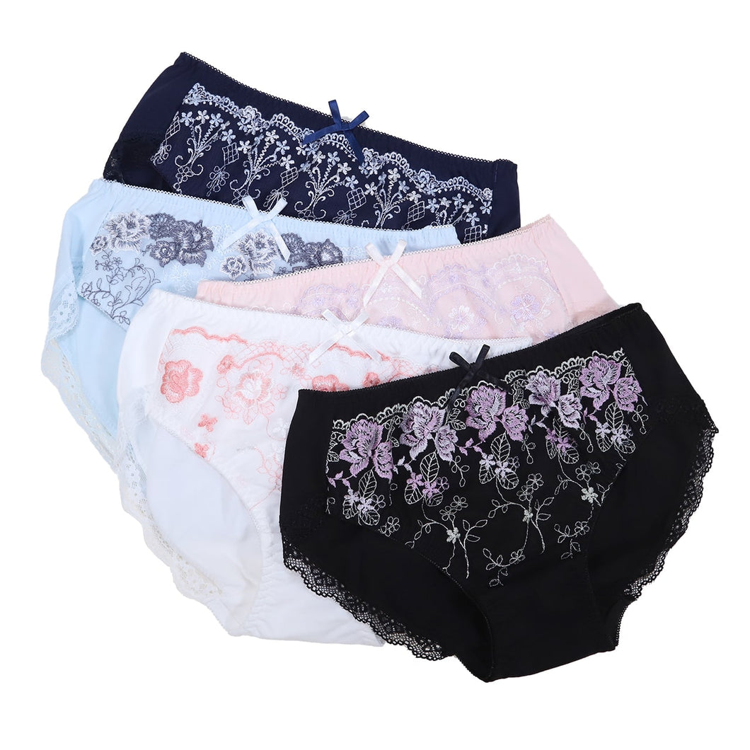 ショーツ レディース 大きいサイズ 3l 4l 5l 綿 セット 柄おまかせ 5枚組 3L～10L (下着 女性 婦人 まとめ買い 福袋 インナー かわいい おしゃれ 6l 8l 10l) (在庫限り)