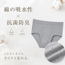 画像をギャラリービューアに読み込む, ブリーフ メンズ 綿100% パンツ スタンダード 前開き S～LL 下着 インナー ブリーフパンツ 肌着 紳士肌着 男性 紳士 パンツ 綿100％ コットン M L LL
