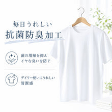 画像をギャラリービューアに読み込む, メンズ Tシャツ 半袖 インナーシャツ 綿 ストレッチ S～LL シャツ インナー トップス クルーネック 無地 シンプル S M L LL 
