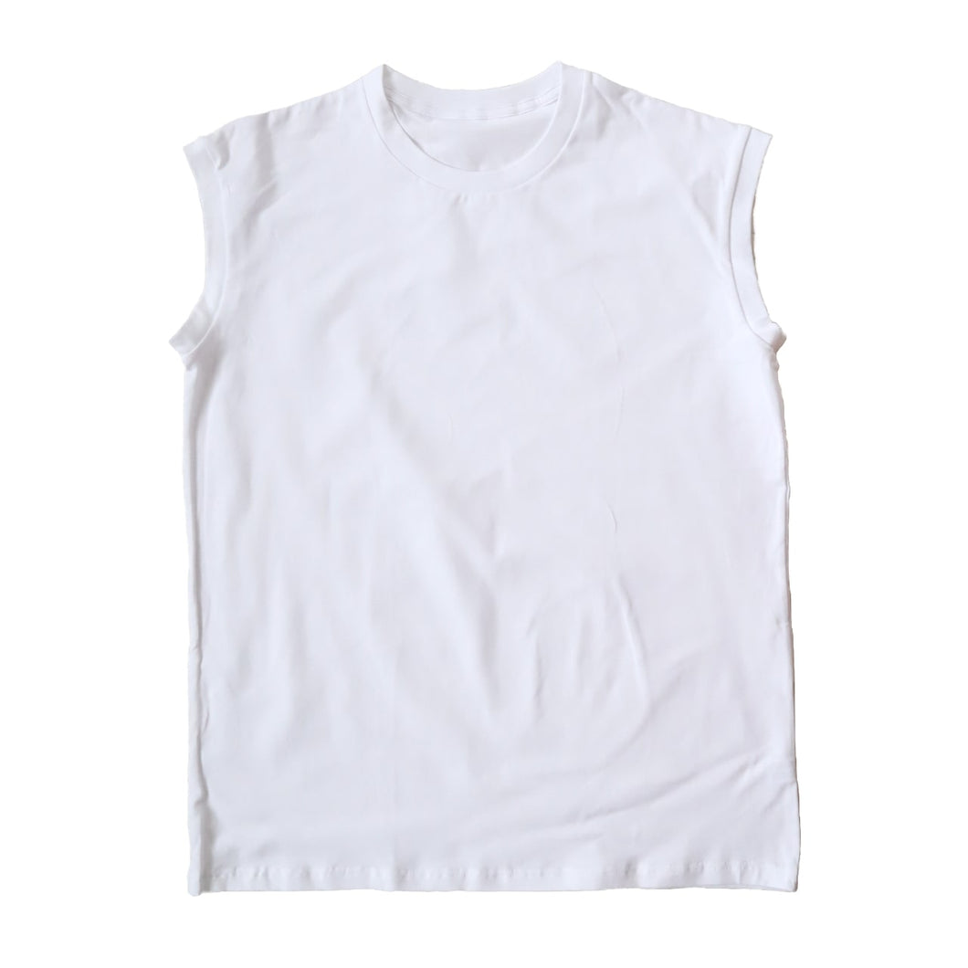 ノースリーブ メンズ インナー tシャツ 綿 スリーブレス クルーネック サーフシャツ S～LL インナーシャツ トップス 肌着 下着 男性 紳士 S M L LL 無地 シンプル コットン ストレッチ