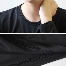 画像をギャラリービューアに読み込む, メンズ インナー 長袖シャツ 3L～5L (下着 長袖丸首シャツ 3L 4L 5L ストレッチ 伸縮 冬 男性 防寒 冷え 丸首 大きいサイズ)
