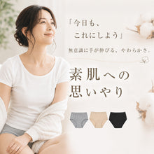 画像をギャラリービューアに読み込む, 綿100% レギュラーショーツ レディース 大きいサイズ 3L・4L 下着 インナー 薄手 コットン シンプル 無地 黒 グレー パンツ 女性 婦人
