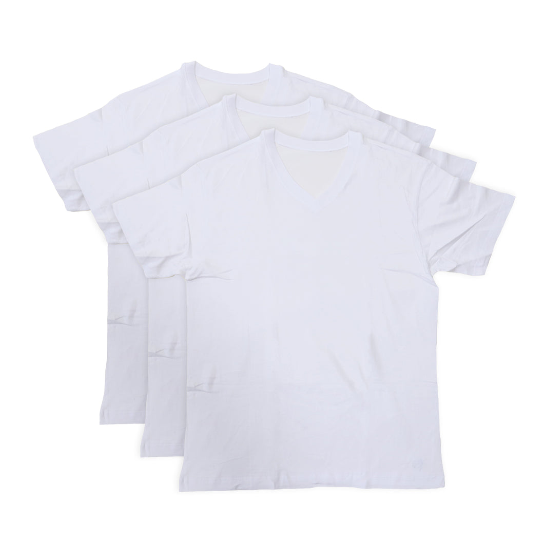 tシャツ vネック 半袖 メンズ 紳士 3枚組 LL～4L (肌着 下着 シャツ 男性 白 無地 アンダーウェア コットン LL 3L 4L 大寸 大きいサイズ) (在庫限り)