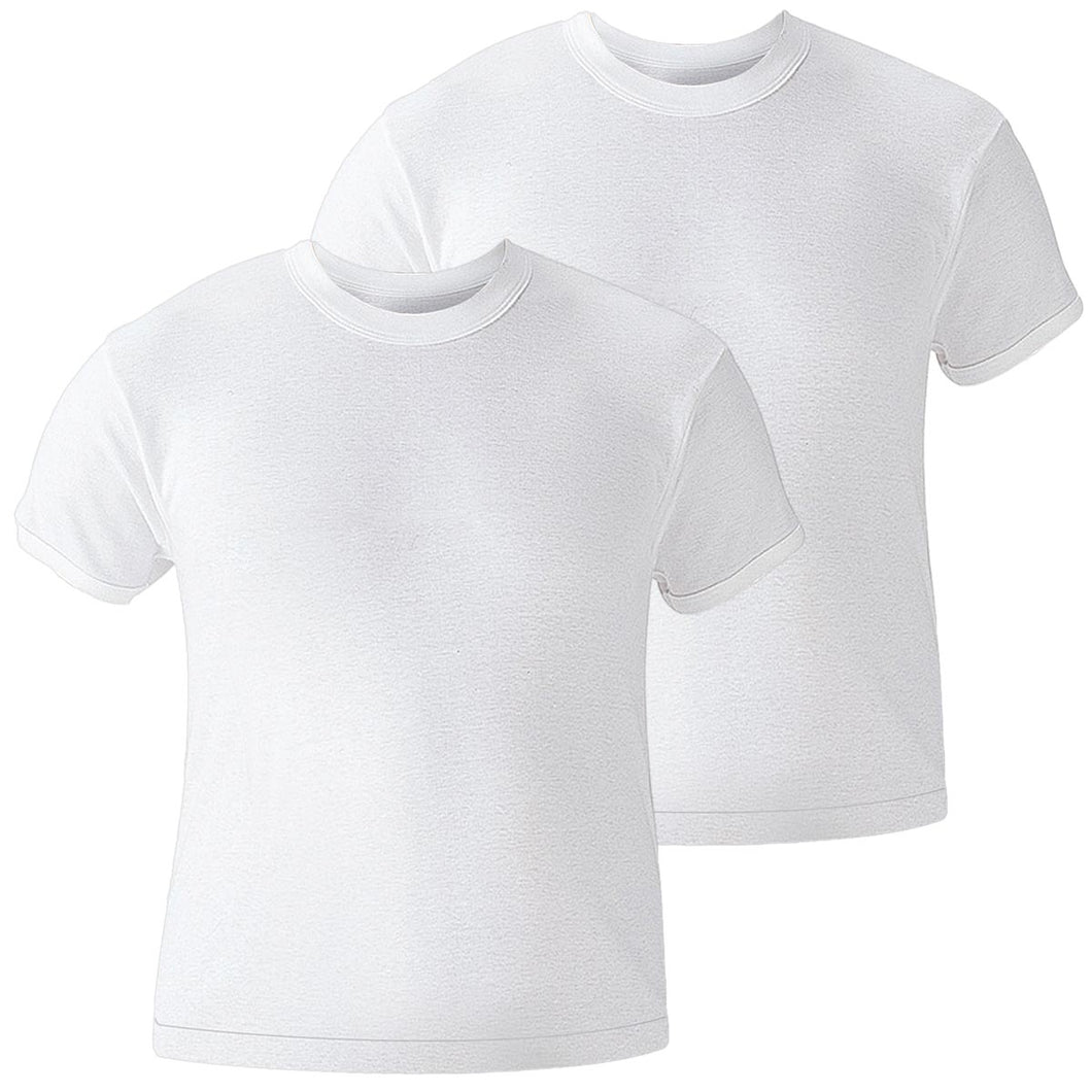 グンゼ やわらか肌着 綿100% 半袖シャツ 丸首 2枚組 S～3L (tシャツ メンズ 下着 肌着 白 無地 インナー コットン アンダーウェア)