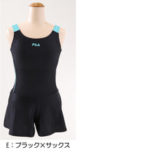 画像をギャラリービューアに読み込む, スクール水着 女の子 キュロット キッズ 水着 子供 FILA 120cm～180cm 女子 水泳 プール 夏 ワンピース シンプル 学校 スイミング 紺 黒 ピンク 水色 白 (在庫限り)
