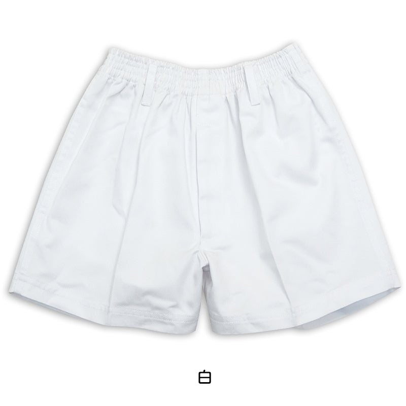 体操用 ショートパンツ 白 透けない ツイル素材 110cm～180cm (体操服