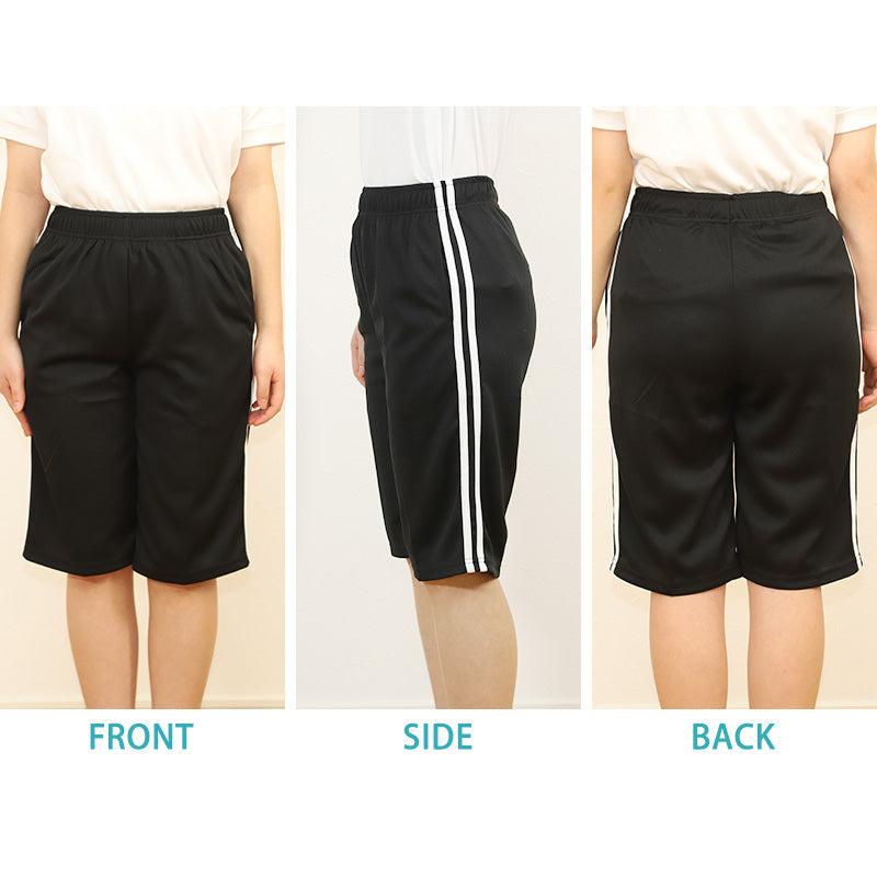 キッズ ジャージ ハーフパンツ 薄手 子供 ジャージ下 半ズボン