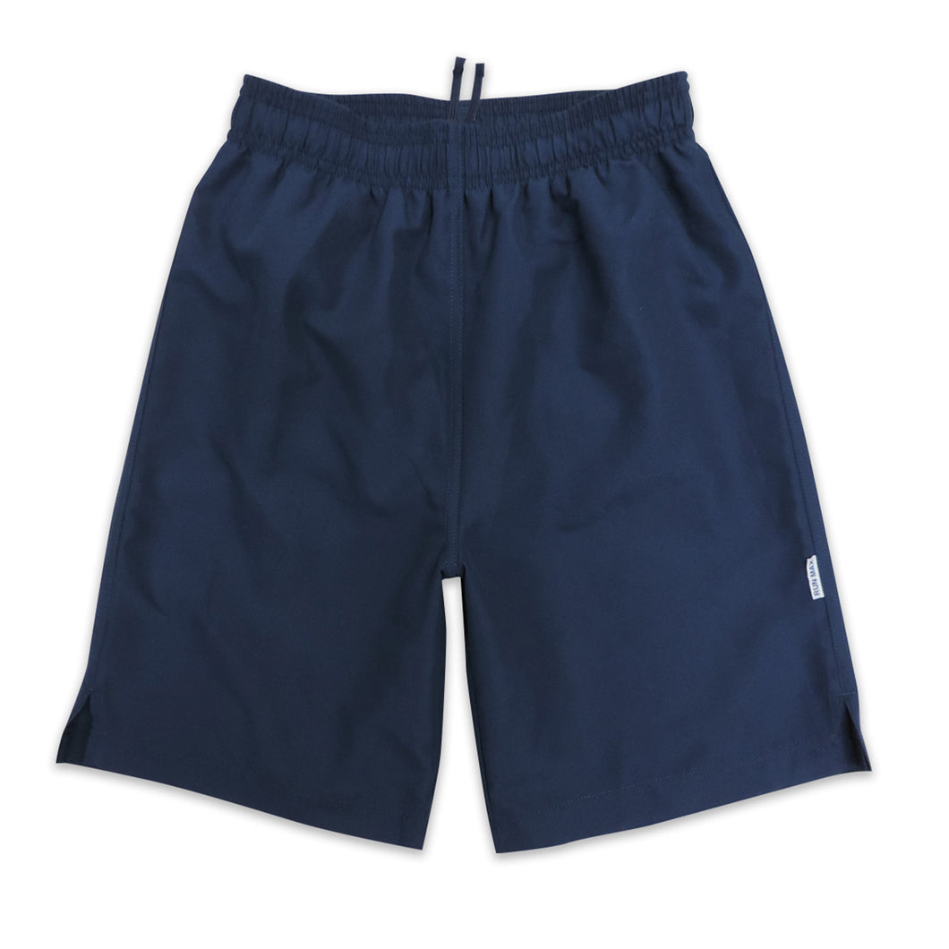 スクール水着 男子 サーフパンツ 120cm～170cm (ミドル丈 プール スイミング 無地 学校 スイムウェア 男の子 海パン インナー付き 黒 紺 小学生 中学生 大きいサイズ) (在庫限り)