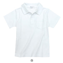 画像をギャラリービューアに読み込む, スクール ポロシャツ 半袖 透けにくい 小学生 制服 小学校 やや厚め スムース 120cm～160cm スクールシャツ 男の子 女の子 学生服 通学 白 子供
