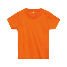 画像をギャラリービューアに読み込む, ベビー キッズ Tシャツ 無地 スナップボタン  80･90 (半袖 シャツ tシャツ キッズ 幼児 男女兼用 男の子 女の子 クルーネック 肩スナップ) (取寄せ)
