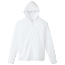 画像をギャラリービューアに読み込む, パーカー UVカット 紫外線防止 薄手 メッシュ 吸汗速乾 アウター 長袖 頭 海 夏 大きいサイズ ゴルフ スポーツ 農作業 自転車 フードで首元ガード 白 黒 青 黄色 緑 ピンク ネイビー SS～5L グリマー 男子 女子 SS S M L LL 3L 4L 5L 20代 30代 40代 50代 (取寄せ)
