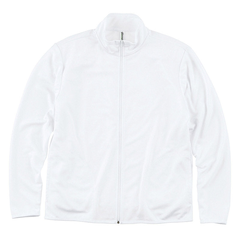 男女兼用 ユニセックス ドライ ジップジャケット 長袖 メッシュ M L LL 3L 4L 5L アウトドア 制服 ユニフォーム スポーツ 運動 快適 羽織り メンズ レディース 通気性 吸汗速乾 UVカット 軽い (取寄せ)