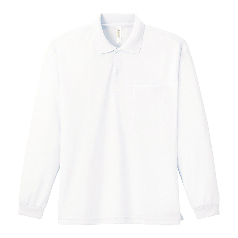 男女兼用 ユニセックス 長袖 ポロシャツ メッシュ 通気性 吸汗速乾 ドライ 3L 4L 5L スポーツ 運動 アウトドア 制服 ユニフォーム UVカット 軽い 快適 メンズ レディース (取寄せ)