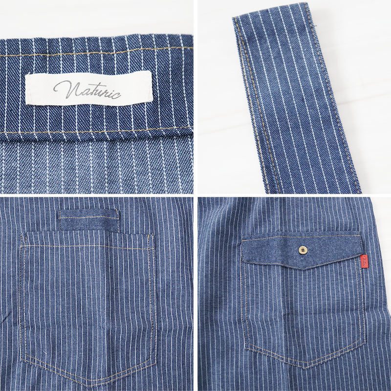 エプロン デニム 青 ブルー メンズ 大人 新品 おしゃれ 軽量 無地 家庭菜園 デニムエプロン 男女兼用 可愛い エプロン シンプル 青 ブルー 無地