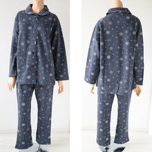 画像をギャラリービューアに読み込む, パジャマ レディース 冬 キルト 肌側綿 かわいい あったかい ルームウェア 長袖 婦人 部屋着 M L やわらかい 柄 上下 冬用 雪柄 花柄 シンプル 無地
