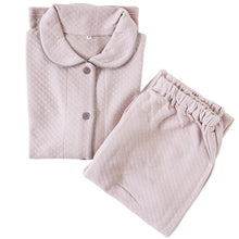 画像をギャラリービューアに読み込む, パジャマ レディース 冬 キルト 肌側綿 かわいい あったかい ルームウェア 長袖 婦人 部屋着 M L やわらかい 柄 上下 冬用 雪柄 花柄 シンプル 無地
