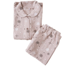 画像をギャラリービューアに読み込む, パジャマ レディース 冬 キルト 肌側綿 かわいい あったかい ルームウェア 長袖 婦人 部屋着 M L やわらかい 柄 上下 冬用 雪柄 花柄 シンプル 無地
