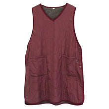 画像をギャラリービューアに読み込む, あったか エプロン ロングタバード 裏ボア 冬 ボア 防寒 キルティング キルト 約88cm丈 アウトドア 家事 おしゃれ シンプル ポケット付き 冷え対策 無地
