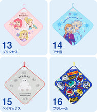 画像をギャラリービューアに読み込む, ループタオル タオル ハンドタオル タオルハンカチ 保育園 幼稚園 綿100% キッズ 約34×34cm ウォッシュタオル 子供用 ループ付タオル ディズニー サンリオ ポケモン 入園 名前
