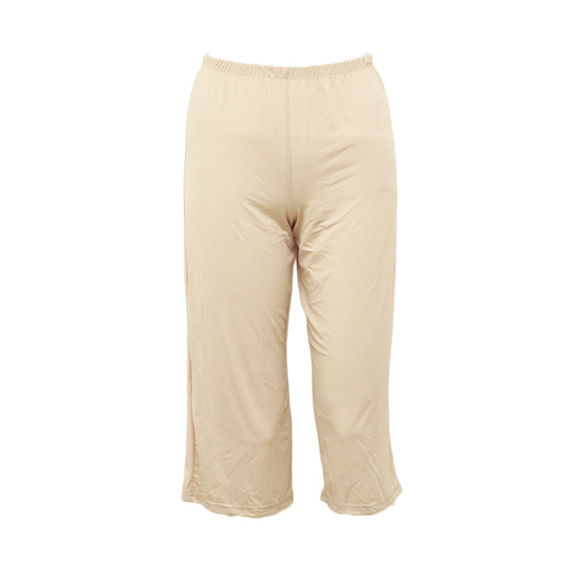 ペチパンツ 透けない ロング丈 ペチコート パンツ キュロット レディース 65cm丈 S M L LL インナー ペチパン ランジェリー 下着 肌着 透け防止 ツルツル 股ずれ防止 肌色 黒 シンプル 母の日 着物 浴衣 祭り パーティドレス ドレス 和装下着 sukenai subrosa