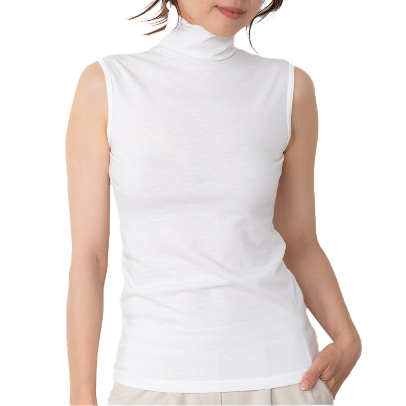 CLAINE DESIGN ホワイト ノースリーブ トップス CLANE - W FACE CROSS FRINGE TOPS - WHITE | ADDICT WEB SHOP