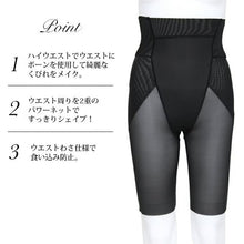画像をギャラリービューアに読み込む, ガードル ハイウエスト ロングガードル お腹引き締め ヒップアップ 補正下着 レディース 骨盤周り ウエスト くびれメイク お腹押さえ 美尻 太もも 補整下着 M L LL ボディメイク パワーネット 通気性 ストレッチ ボーン入り ウエストニッパー風

