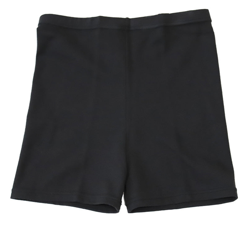 日本製マイクロミニ丈スパッツ M-L/L-LL (女性 レギンス スポーツ インナー 黒 中学生 高校生 マイクロミニ丈 一分丈) (在庫限り)