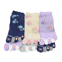 画像をギャラリービューアに読み込む, 【 お得 】 レディース 5本指ソックス スニーカーソックス ソックス 靴下 6足組 22-24cm (ショート 婦人 くつ下 くつした) (在庫限り)
