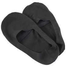 画像をギャラリービューアに読み込む, フットカバー レディース 靴下 深履き 23-25cm ( 靴擦れ ソックス 脱げない パンプス 滑り止め レディース 綿 黒 ブラック ) (在庫限り)
