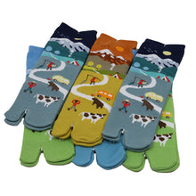 画像をギャラリービューアに読み込む, アウトレット レディース 足袋ソックス ショート丈 6足組 22-25cm 綿混 足袋 タビ 足袋靴下 足袋型靴下 くつ下 くつした 日本製 柄 欧風 キャンプ (在庫限り)
