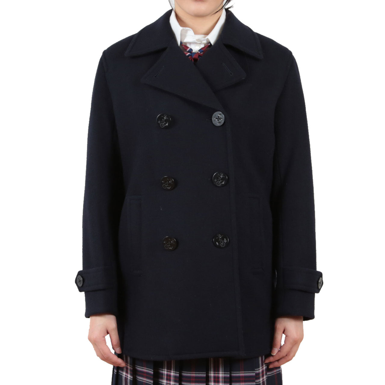 男女兼用Pコート S～3L (you:th ピーコート スクールコート ウール混