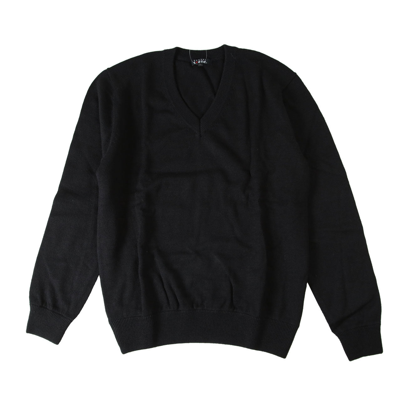 SHUNP白黒配色ボーダー柄ダメージニットセーター | mblueshop