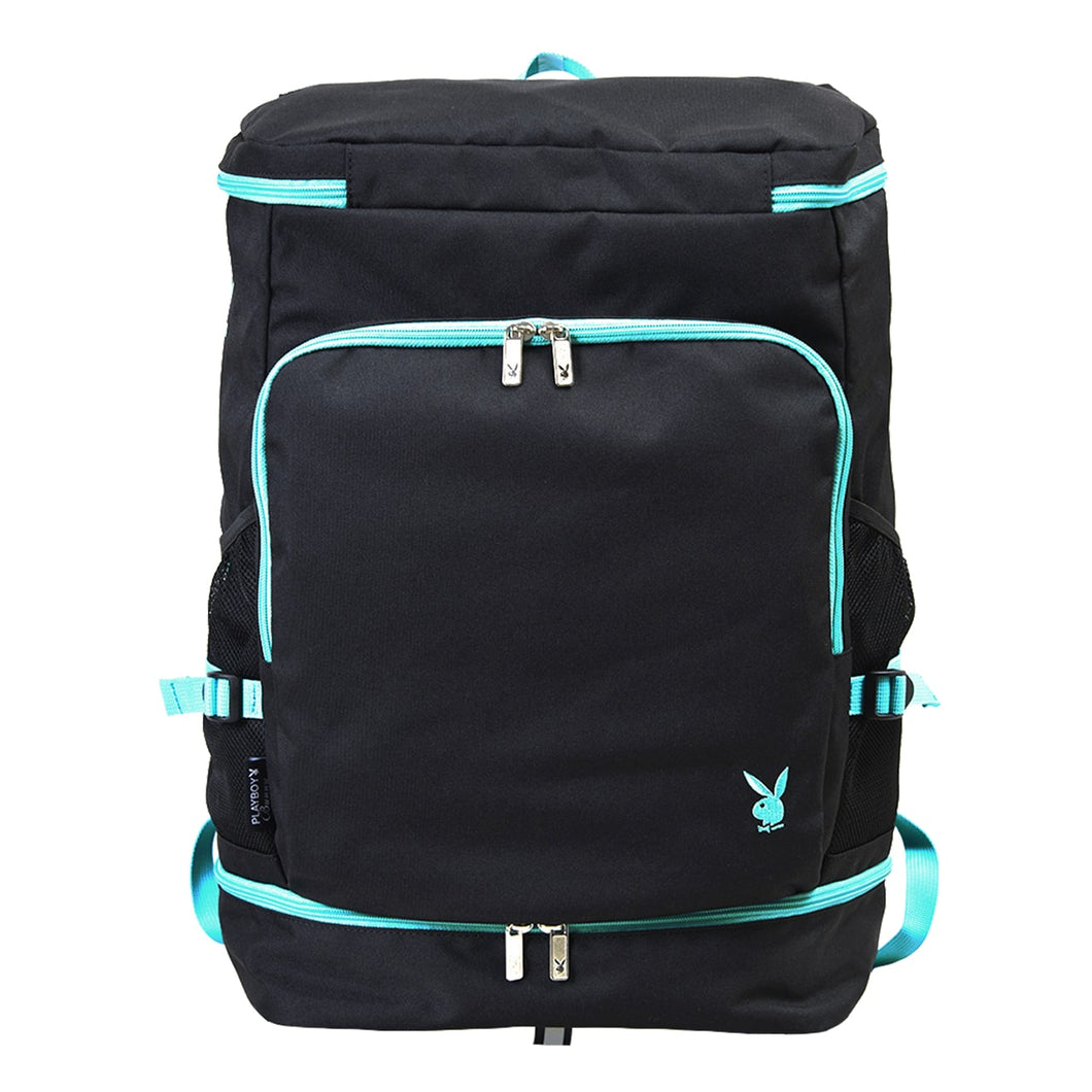 リュックサック スクエアリュック スクールバッグ プレイボーイ PLAYBOY W32cm×H48cm×D18cm (スクールバック 高校生 中学生 ブランド 女子高生 バッグ 通学 学校) (送料無料) (在庫限り)