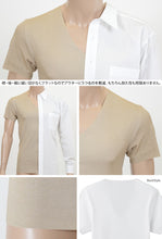 画像をギャラリービューアに読み込む, グンゼ YG Vネック Tシャツ メンズ インナー tシャツ M～LL (GUNZE 男性 紳士 半袖 下着 肌着 インナーシャツ v首 CUTOFF シャツ 透けない ひびきにくい 抗菌 防臭 M L LL) (在庫限り)
