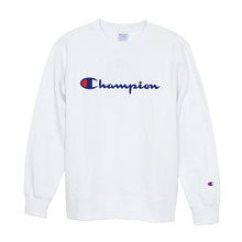 画像をギャラリービューアに読み込む, Champion 裏毛クルーネックロゴプリントスウェットシャツ M～XXL (チャンピオン 丸首 裏毛 パイル トレーナー 秋 冬 メンズ 男性) (在庫限り)
