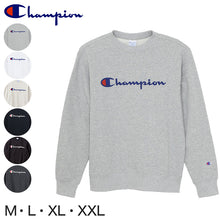 画像をギャラリービューアに読み込む, Champion 裏毛クルーネックロゴプリントスウェットシャツ M～XXL (チャンピオン 丸首 裏毛 パイル トレーナー 秋 冬 メンズ 男性) (在庫限り)
